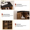 Shoe Bench with Storage, Entryway Bench with Cushioned Seat & Adjustable Shelves for Hallway and Mudroom - 3 of 4