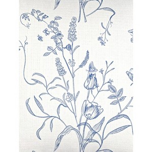 Blue English Garden Linen Dutch Euro Pillow 28x36 - 1 of 1