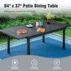 Captiva Designs 9pc Patio Dining Geometric Pattern Extendable Steel Rectangle Table & Steel Chairs - 2 of 4