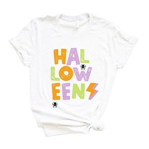 Simply Sage Market Women's Halloween Lightning Bolt Colorful Short Sleeve Graphic Tee - 1 of 3