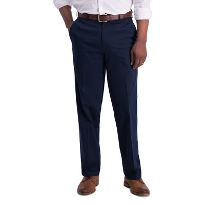 Haggar Men's Iron Free Premium Khaki Classic Fit Flat Front Pant 42 X ...