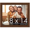 PosterPalooza | Simple Brown Picture Frame - UV Acrylic, Backing Board, Hanging Hardware Included - 2 of 4