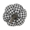 YOOCOZZ 7x7x6.7" Halloween Decoration Black-White Plaid Pumpkin - 3 of 4