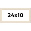 PosterPalooza | 24x10 Wide Barnwood Picture Frame, UV Acrylic, 6 Finishes - Grey, Brown, White, and Black - 2 of 4