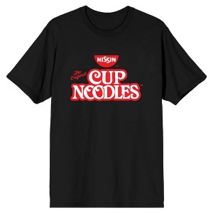 Nissin The Original Cup Noodles Logo Men's Black Graphic Tee - 1 of 2