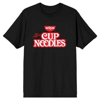 Nissin The Original Cup Noodles Logo Men's Black Graphic Tee
