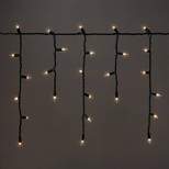 300ct Incandescent Christmas Icicle Lights Clear with Green Wire - Wondershop™
