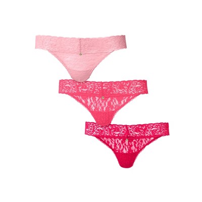 VENUS Womens Pearl By VENUS® Allover Lace Thong 3 Pack
