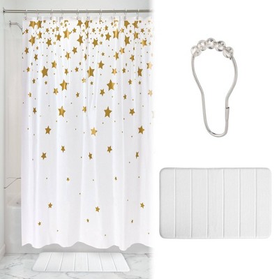 gold shower curtain