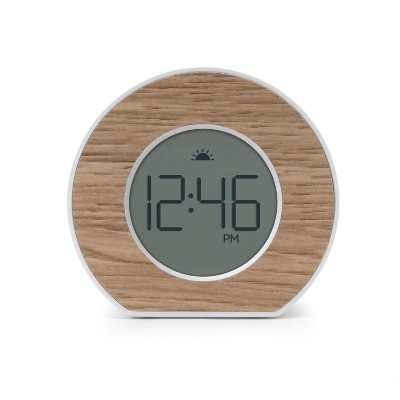 Wood Toc Round Alarm Table Clock - Capello