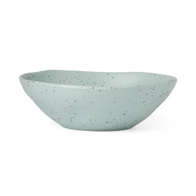Mint and White Speckled Melamine 12-Piece Dinnerware Set