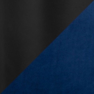 Fuji Contemporary High-Back Side Chair in Blue Velvet and Black Steel