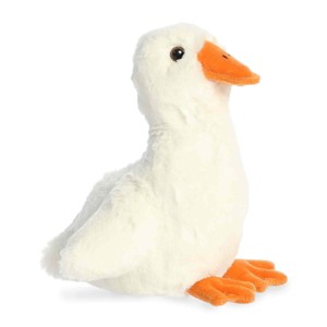 Aurora Small Waddles Goose Mini Flopsie Adorable Stuffed Animal White 7" - 1 of 4