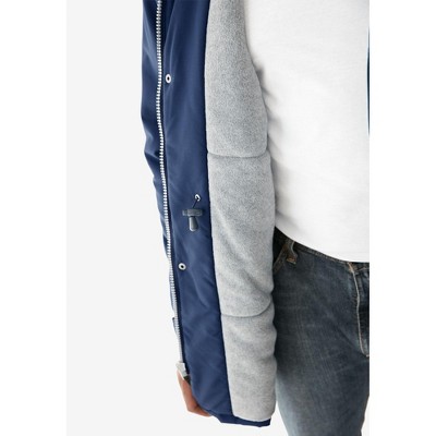 Boulder Creek by KingSize Fleece-Lined Parka With Detachable Hood And 6 Pockets - L, Carbon — фото 5