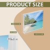BP4U Acrylic Double-Sided Magnetic Picture Frame, Clear Frameless Freestanding Photo Frame for Home or Office Tabletop Display - 2 of 4