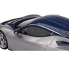 2019 Automobili Pininfarina Battista Argento Liquido Silver Met w/Blu del Re Blue Top "US Edition" 1/18 Model Car by Top Speed - 2 of 4