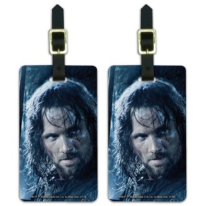 Lord of the Rings Aragorn Character Luggage ID Tags Set of 2 - 1 of 4