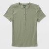 Women's Short Sleeve Henley T-Shirt - Wild Fable™ - 4 of 4