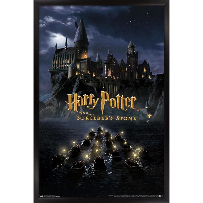 Trends International Harry Potter and the Sorcerer's Stone - Castle One Sheet Framed Wall Poster Prints, 1 of 7