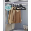 50-Pack Plastic Hangers with Wide Shoulder Notches, 0.16" Slim Space Saving Closet Organizers for Coats Dresses - 2 of 4