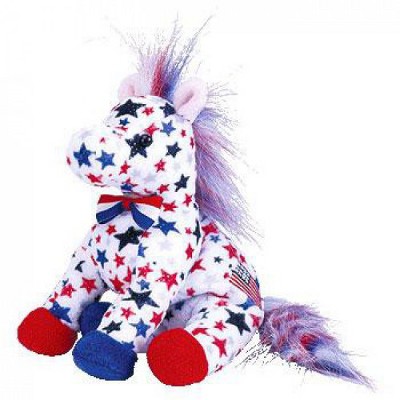 lefty donkey beanie baby