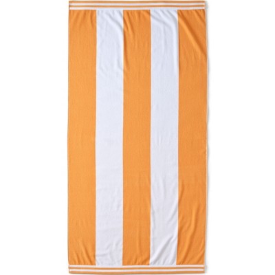 Lands' End Rugby Stripe Reversible Beach Towel