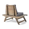 GDFStudio Bowie Outdoor Acacia Wood Club Chairs with Cushions - 4 of 4