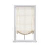 Home Basics Cordless Light Filtering Linen Fabric London Roman Shade - 2 of 4