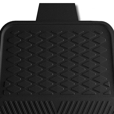 Black Heavy Duty Vinyl Car Floor Mats with Raiders Logo