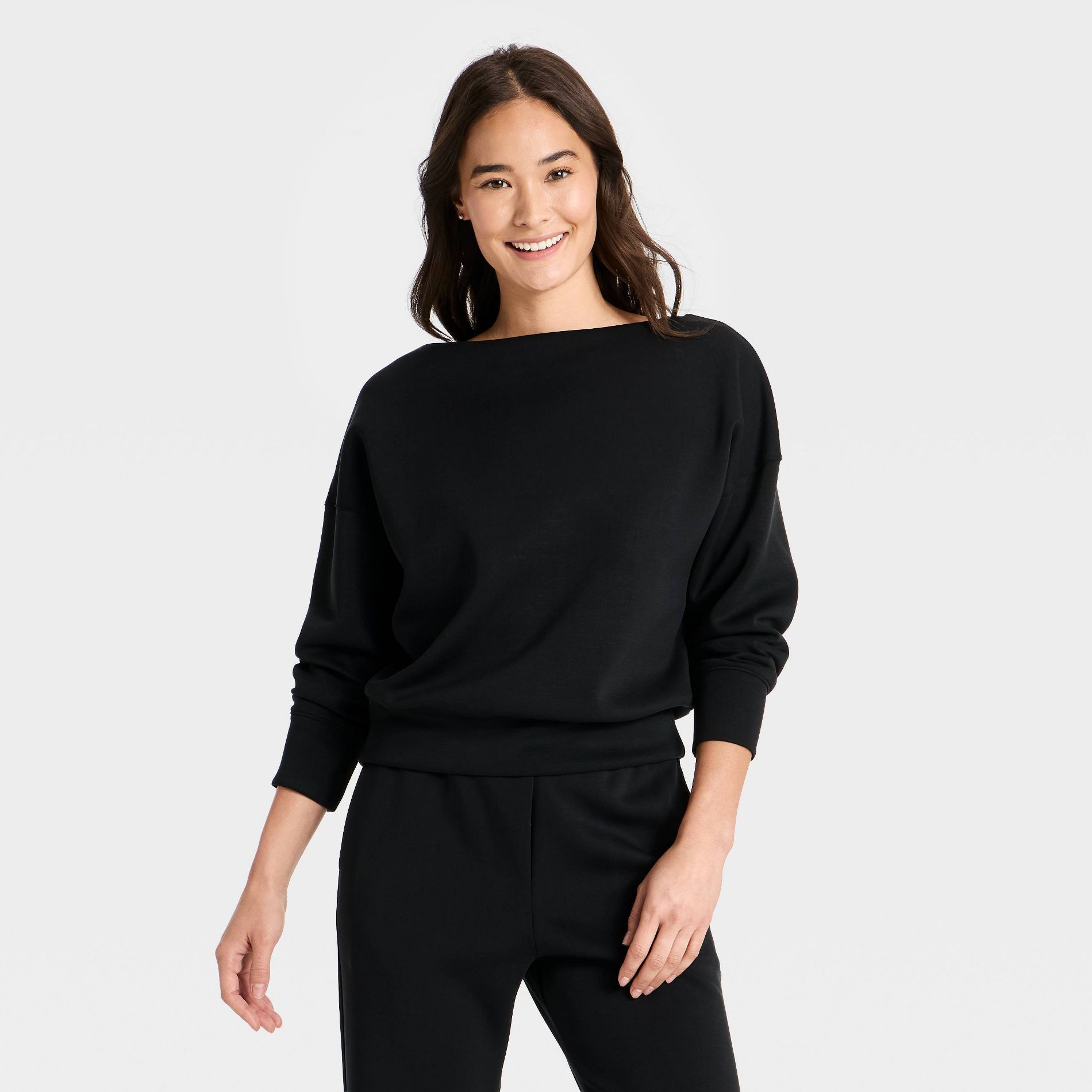Women's Airy Sleek Boatneck Sweatshirt - All In Motion™
