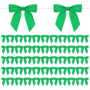 Unique Bargains Polyester Multipurpose Use Durable Flexible Gift Wrap Bows 50 Pcs - 1 of 4