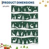 Christmas Area Rug, Washable Non Slip Holiday Carpet with Xmas Tree Reindeer Snowflake, Low Pile Accent Rug for Home - 2 of 4