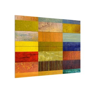 Michelle Calkins 'Eye Candy' Wood Slat Art - 1 of 4
