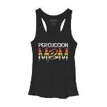 Women's Design By Humans Marching Band Percussion Mom By clickbong Racerback Tank Top