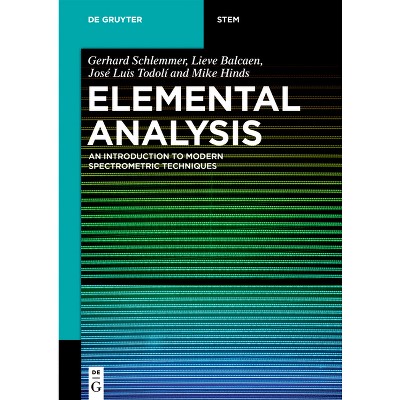 Elemental Analysis - (De Gruyter Textbook) by  Gerhard Schlemmer & Lieve Balcaen & José Luis Todolí & Michael W Hinds (Paperback)