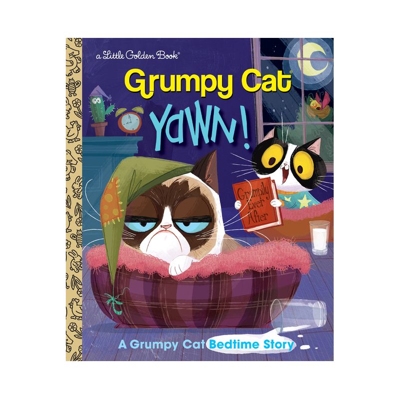 Yawn! a Grumpy Cat Bedtime Story (Grumpy Cat) - (Little Golden Book) by  Steve Foxe (Hardcover), 1 of 2