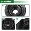 Unique Bargains Universal Car Headlight Dust Cover LED Headlight Dust Cap 1.73"x3.5" Black - 4 of 4
