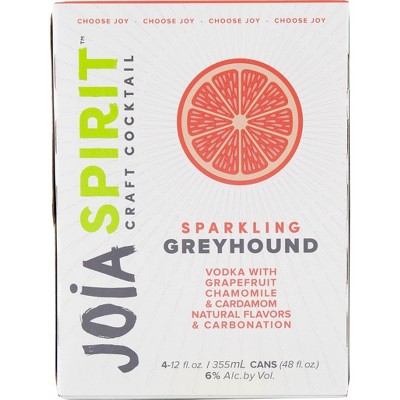 Joia Spirit Sparkling Grayhound Cocktail - 4pk/12 fl oz Cans