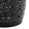 Sapphtopaz Outdoor End Table Modern Iron Outdoor End Table Outdoor Side Table, Ceramic Tile Patio Table Small Table for Backyard, Balcony, Porch - 2 of 4