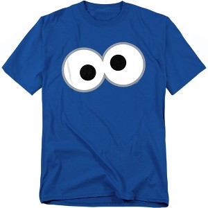Men's Sesame Street Cookie Monster Eyes T-Shirt - 1 of 4