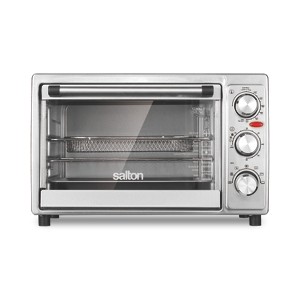 Salton Stainless Steel Air Fryer Toaster Oven Silver - 1 of 4