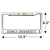 Quincy University Full Size Standard License Plate Metal Frame - 4 of 4
