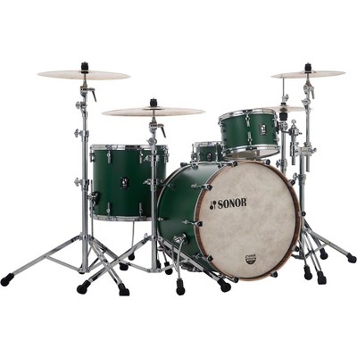 Sonor SONOR SQ1 3-Piece Shell Pack with 24 in. Bass Drum Roadster Green