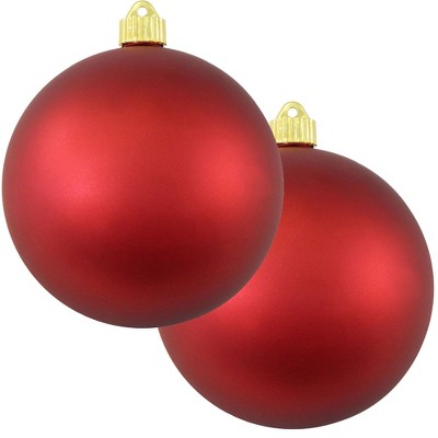 Christmas by Krebs 2ct Red Alert shatterproof christmas ball ornament  6" (150mm)