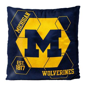 NCAA Michigan Wolverines Connector Velvet Reverse Pillow