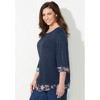 Catherines Women's Plus Size Impossibly Soft Duet Tunic - 4 of 4