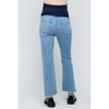 PinkBlush Light Blue Raw Edge Crop Maternity Jeans - 4 of 4