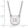 Black Bow Jewelry Sterling Silver Sigma Kappa Greek Life Necklace 18 Inch - 2 of 4