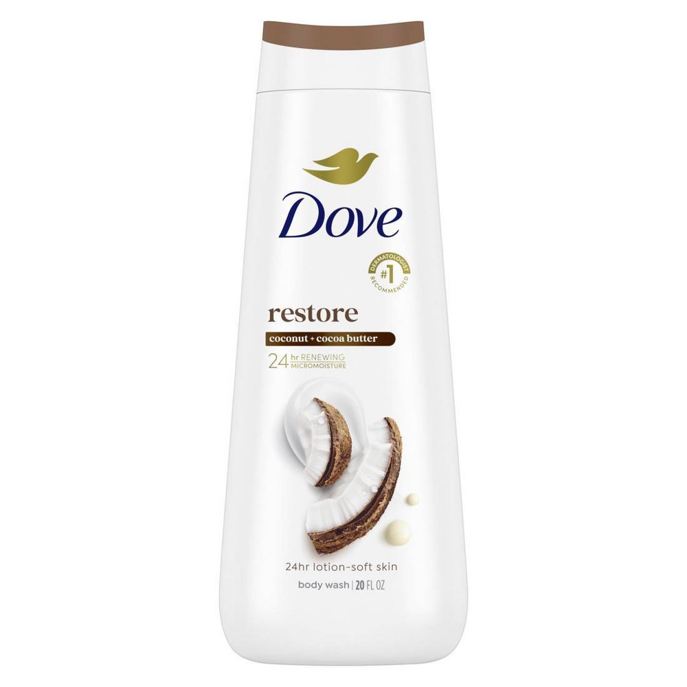 UPC 011111079731 product image for Dove Restore Body Wash - Coconut & Cocoa Butter 24hr Lotion-Soft Skin - 20oz | upcitemdb.com