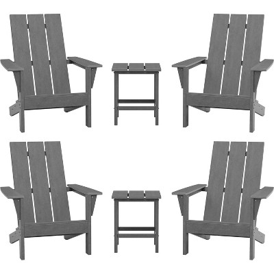 ALAULM Adirondack Chairs Set,Outdoor Chairs, Chairs with Coffee Table or Fire Pit,Widely Used in Patio, Lawn, Garden,Pool and Deck
